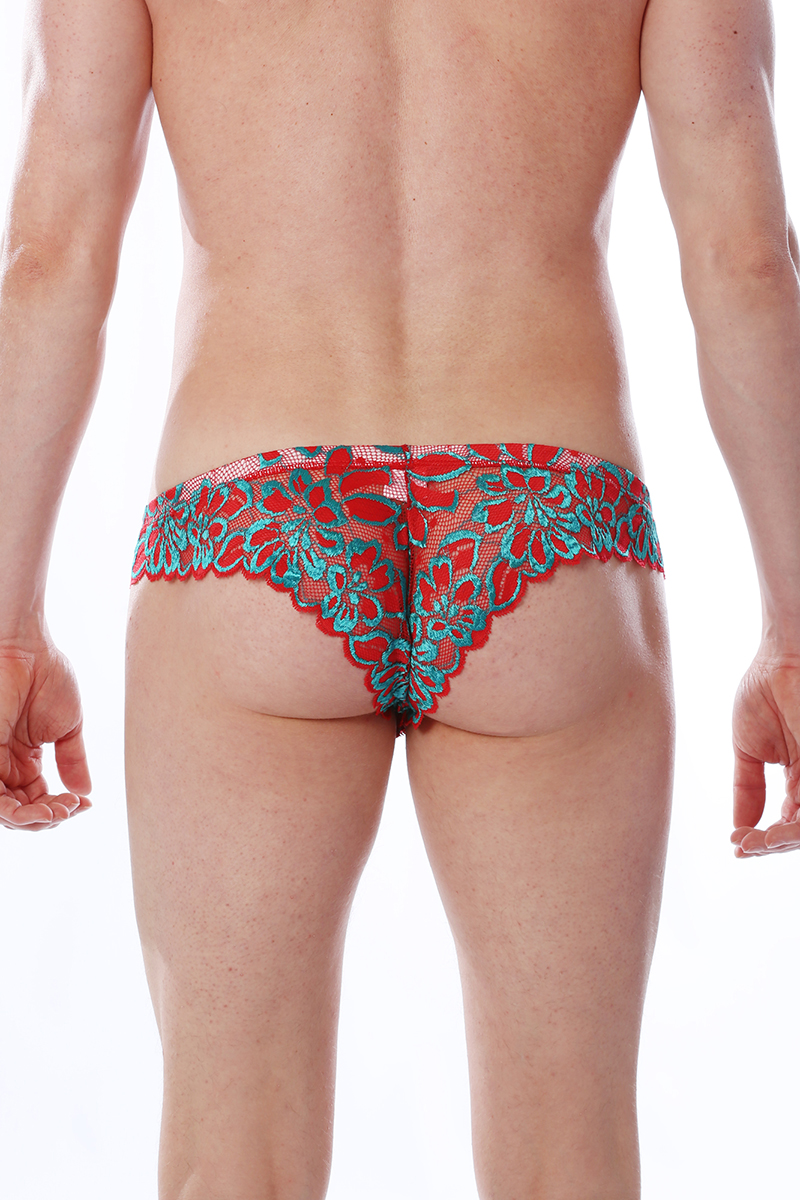 Slip Bresilien PetitQ Rouge Vert