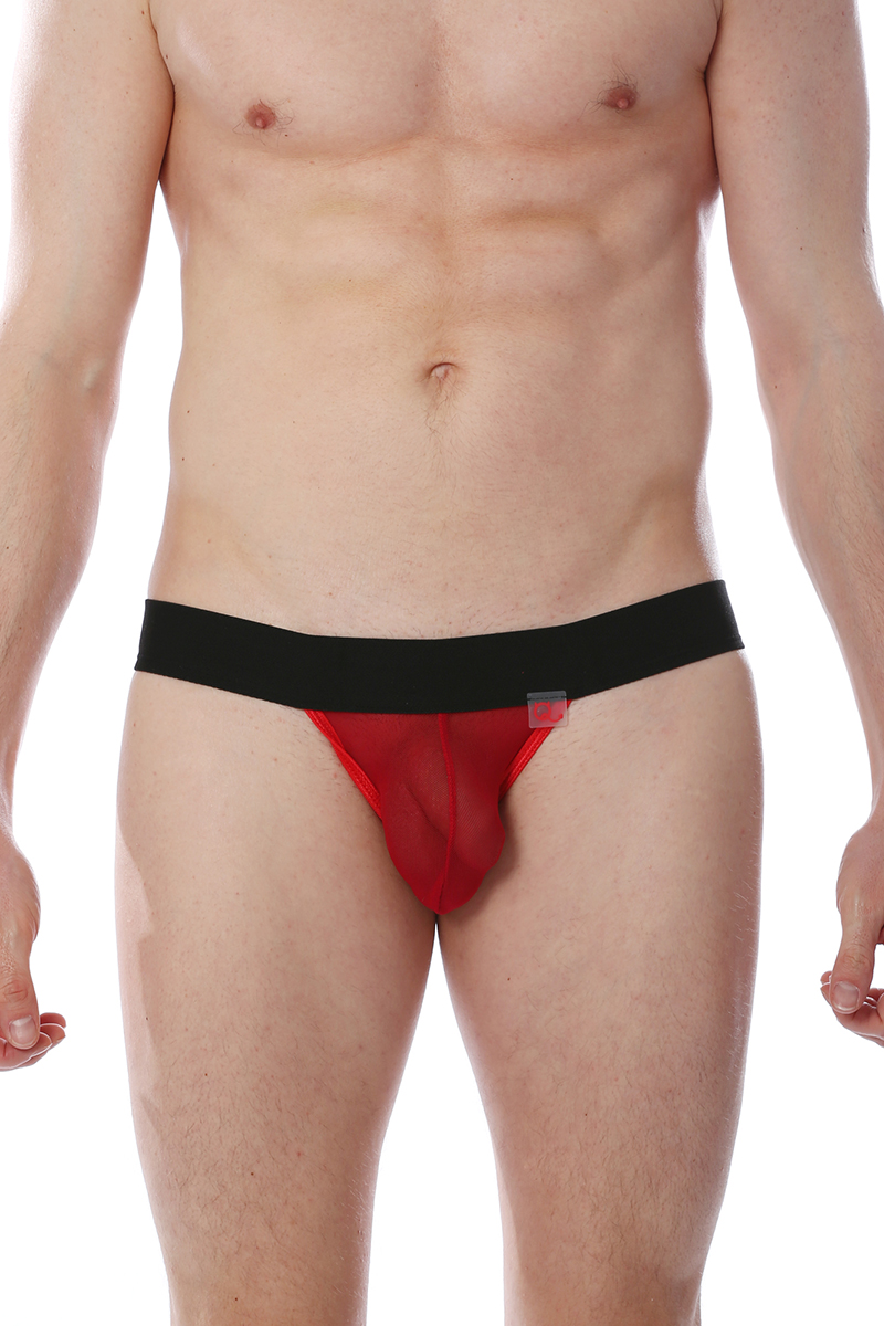Tanga Transparent Rouge PQ170308
