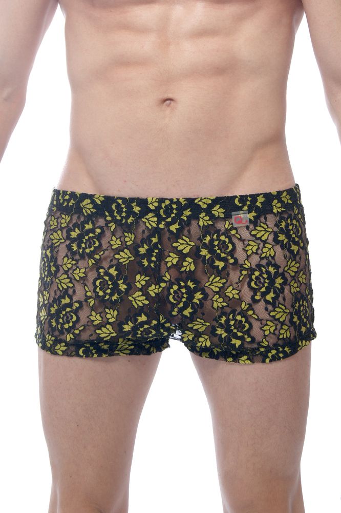 Short Dentelle Bilace Jaune